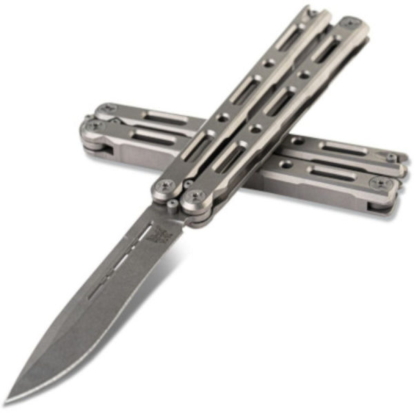 BENCHMADE 85 TI BALISONG BUTTERFLY