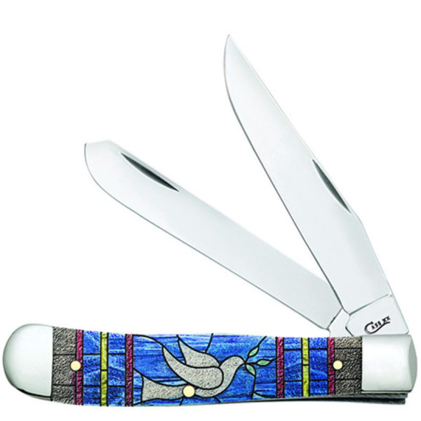 CASE 38715 STAINED GLASS  DOVE TRAPPER