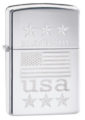 ZIPPO MADE IN USA WITH FLAG 29430