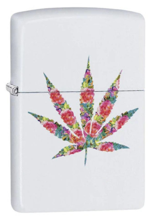 ZIPPO 29730 FLORAL WEED DESIGN