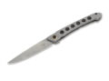 Boker Plus (01BO475) "Urban Spillo" Manual Folder, 2.99" 440C Stonewash Spear Point Blade, Stonewash Skeletonized Stainless Steel Handle, Frame Lock