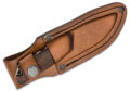 Benchmade (15017) "Hidden Canyon Hunter" Fixed Blade, 2.79" CPM-S30V Satin Drop Point Blade, Stabilized Wood Handle, Brown Leather Sheath