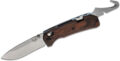 Benchmade (15060-2) "Grizzly Creek" Manual Folder, 3.50" CPM-S30V Satin Drop Point Blade, Stabilized Wood Handle with Gut Hook Blade, AXIS Lock
