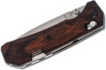 Benchmade (15060-2) "Grizzly Creek" Manual Folder, 3.50" CPM-S30V Satin Drop Point Blade, Stabilized Wood Handle with Gut Hook Blade, AXIS Lock