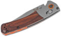 Benchmade (15085-2) "Mini Crooked River" Manual Folder, 3.40" CPM-S30V Satin Clip Point Blade, Stabilized Wood Handle, AXIS Lock