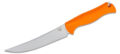 Benchmade (15500) "Meatcrafter" Fixed Blade, 6.08" CPM-154 Bead Blasted Trailing Point Blade, Orange Santoprene Handle, Orange Boltaron Sheath