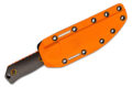 Benchmade (15600OR) "Raghorn" Fixed Blade, 4.64" CPM-CruWear Orange Cerakote Drop Point Blade, Carbon Fiber Handle, Orange Boltaron Sheath
