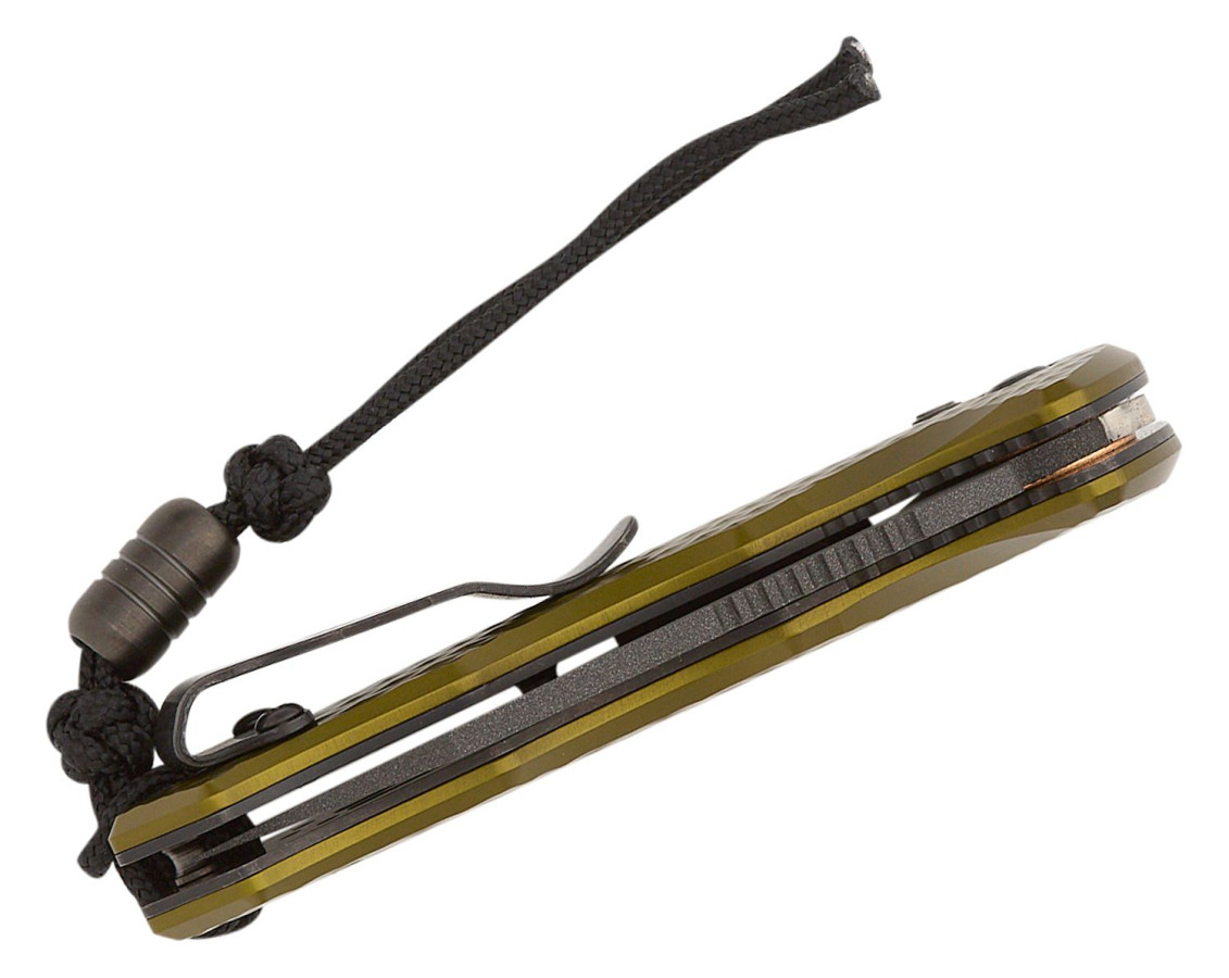 Benchmade (2900BK-2) "Auto Immunity" Automatic Folder, 2.49" CPM-M4 Cobalt Black Cerakote Wharncliffe Blade, Woodland Green 6061-T6 Aluminum Handle, AXIS Lock - Image 3