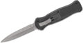 Benchmade (3300) "Infidel" Dual Action OTF, 3.91" D2 Satin Dagger Blade, Black 6061-T6 Aluminium Handle, Black Nylon Sheath