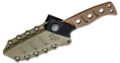 Benchmade (375FE-1) "Fixed Adamas" Fixed Blade, 4.2" CPM-CruWear FDE Cerekote Drop Point Blade, Skeletonized Handle, PIM Sheath