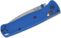 Benchmade (535) "Bugout" Manual Folder, 3.24" S30V Satin Drop Point Blade, Blue Grivory Handle, AXIS Lock