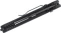 Benchmade (9051SBK) "AFO II"  Automatic Folder, 3.59" 154CM Black DLC Partially Serrated Drop Point Blade, Black 6061-T6 Aluminum Handle, Push Button Lock