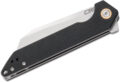 CJRB (J1907BKF) "Rampart" Manual Folder, 3.5" D2 Stonewash Wharncliffe Blade, Black G-10 Handle, Liner Lock