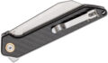 CJRB (J1907CF) "Rampart" Manual Folder, 3.5" D2 Stonewash Wharncliffe Blade, Carbon Fiber Handle, Liner Lock