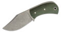 Boker Plus (02BO052) "Mad Man" Fixed Blade, 3.31" D2 Stonewashed Clip Point Blade, Green Micarta Handle, Black Kydex Sheath