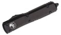 Microtech (121-1T) "Ultratech" Dual Action OTF, 3.35" M390 Two Tone DLC Drop Point Blade, Black Anodized 6061-T6 Aluminum Handle with Glass Breaker