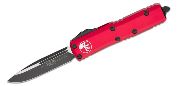 MICROTECH 231-1RD UTX-85 S/E BLACK STD RED HANDLE