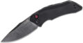 Kershaw (7100BW) "Launch 1" Automatic Folder, 3.40" CPM-154 Black Oxide Drop Point Blade, Black Anodized Aluminum Handle, Push Button Lock