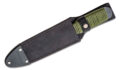 Cold Steel (80TFTC) "True Flight" Throwing Knife, 6.50" 1055 Black Oxide Spear Point Blade, Green Para-Cord Wrapped Handle, Black Cordura Sheath