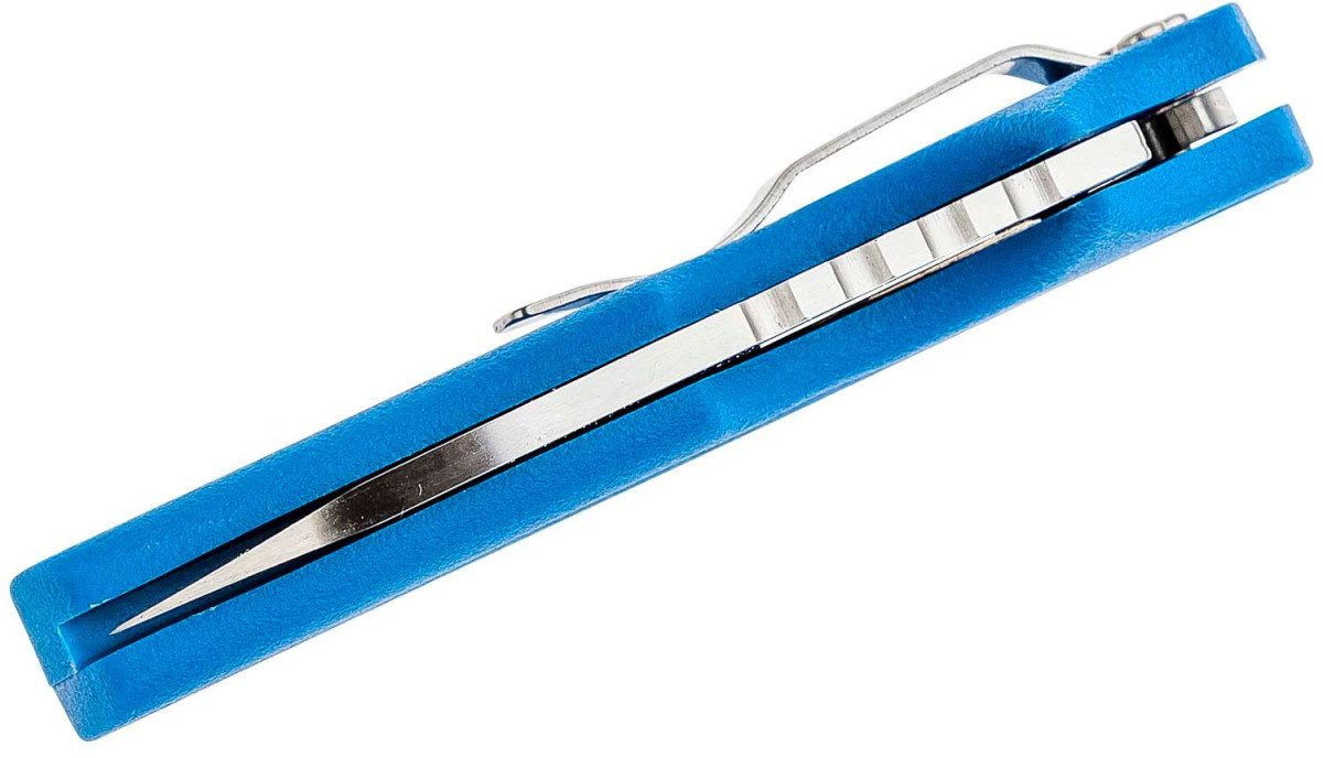 Cold Steel (20LTB) "Tuff Lite" Manual Folder, 2.5" AUS-8 Satin Wharncliffe Blade, Blue Griv-Ex Handle, Lockback - Image 3