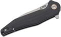 CJRB (J1911BKC) "Agave" Manual Folder, 3.72" D2 Stonewash Drop Point Blade, Black G-10 Handle, Liner Lock