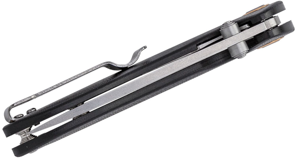 CJRB (J1912SBKC) "Small Feldspar" Manual Folder, 3" D2 Stonewash Drop Point Blade, Black G-10 Handle, Liner Lock - Image 3