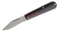 Boker (111943) "Barlow" Non-Locking Folder, 2.52" N690 Clip Point Blade, Brown/Black Integral Micarta Handle, Slip Joint