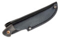 Boker Plus (02BO066) "Nessmi Pro" Fixed Blade, 2.76" D2 Black Powder Coated Nessmuk Blade, Black Micarta Handle, Black Leather Sheath