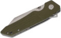 Bestech (BTKG15B1) "Barracuda" Manual Folder, 3.5" D2 Stonewash Wharncliffe Blade, OD Green G-10 Handle, Liner Lock