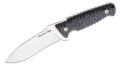 Cold Steel (FX-5RZR) "Razor Tek" Fixed Blade, 5" Stainless Steel Satin Recurve Blade, Black GFN Handle, Secure-Ex Sheath