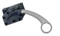 Bastinelli Creations (BC-12SW) "PiKa" Fixed Blade 1.65" N690Co Stonewashed Hawkbill, Steel Handle, Kydex Sheath