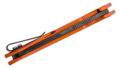 Case (64644) "Kinzua" Manual Folder, 3.36" CPM-S35VN Fauxmascus DLC Tanto Blade, Orange Anodized Aluminum Handle, Frame Lock