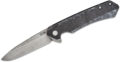 Case (64801) "Kinzua" Manual Folder, 3.3" CPM S35VN Stonewash Spear Point Blade, Black Anodized Aluminum/Marbled Carbon Fiber Handle, Frame Lock