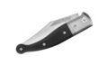 Lion Steel (LSTGT01GBK) "Gitano" Non-Locking Folder, 3.35" Niolox Satin Clip Point Blade, Black G-10 Handle with Titanium Bolster, Slip Joint