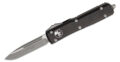 Microtech (121-10AP) "Ultratech" Dual Action OTF, 3.35" M390 Apocalyptic Drop Point Blade, Black Anodized 6061-T6 Aluminum Handle with Glass Breaker