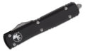 Microtech (122-10AP) "Ultratech" Dual Action OTF, 3.35" M390 Apocalyptic Dagger Blade, Black Anodized 6061-T6 Aluminum Handle with Glass Breaker