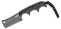 CRKT (2383K) "Minimalist Cleaver" Fixed Blade, 2.13" 8Cr13MoV Black Stonewash Cleaver Blade, Black G-10 Handle, Thermoplastic Sheath with Lanyard