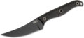 CRKT (2709) "Clever Girl" Fixed Blade, 4.6" SK5 Black Powder Coated Trailing Point Blade, Black Milled G-10 Handle, Black Thermoplastic Sheath