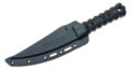 CRKT (2927) "HZ6" Fixed Blade, 6.5" SK5 Black Powder Coated Trailing Point Blade, Black Milled G-10 Handle, Black Boltaron Sheath