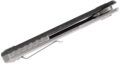 Real Steel (7221) "Element" Manual Folder, 3.58" N690 Stonewashed Drop Point Blade, Black Micarta/Steel Handle, Frame Lock