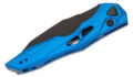 Kershaw (7650BLU) "Launch 13" Automatic Folder, 3.50" CPM-154 Black DLC Wharnclliffe Blade, Blue Anodized Aluminum Handle, Push Button Lock