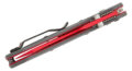 Benchmade (945RD-2401) "Mini Osborne" Manual Folder, 2.92" CPM-S90V Red Cerakote Reverse Tanto Blade, Red/Gray G-10 Handle, AXIS Lock