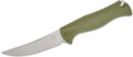 Benchmade (15505) "Meatcrafter" Fixed Blade, 4.01" CPM-154 Trailing Point Blade, Dark Olive Santoprene Handle, Dual Orange/Gray Boltaron Sheath