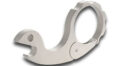 CRKT (9006) "Large Snailor" Keychain Bottle Opener, 2.84" Sand Blasted Stainless Steel Handle