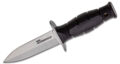 Cold Steel (39LSAC) "Mini Leatherneck" Fixed Blade, 3.5" 8Cr13MoV Satin Dagger Blade, Black Kray-Ex Handle, Secure-Ex Sheath