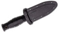 Cold Steel (39LSAC) "Mini Leatherneck" Fixed Blade, 3.5" 8Cr13MoV Satin Dagger Blade, Black Kray-Ex Handle, Secure-Ex Sheath