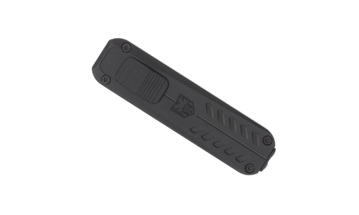 Cobratec (CALI928SBBLKDNS) "California OTF" Dual Action OTF, 1.75" D2 Stonewash Drop Point Blade, Black Anodized 6061-T6 Aluminum Handle - Image 3