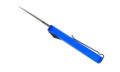 Cobratec (CALI928SBBLUDNS) "California OTF" Dual Action OTF, 1.75" D2 Stonewash Drop Point Blade, Blue Anodized 6061-T6 Aluminum Handle