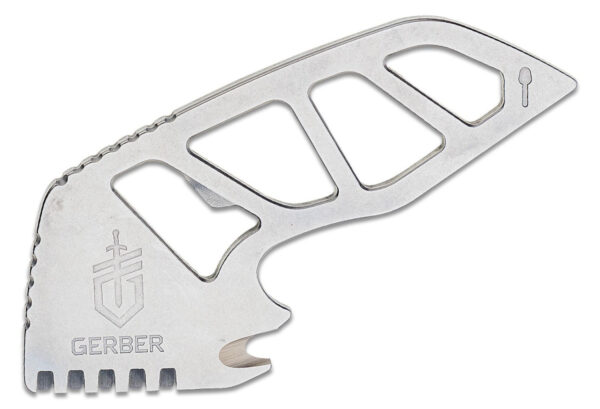 Gerber (3368) "Gutsy" Compact Processing Tool, 5Cr13MoV Silver Scaler, Gutting Hook, Bottle Opener, Scooper