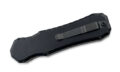 Piranha (P-8BKT) "Excalibur" Dual Action OTF, 3.25" 154CM Black Anodized Dagger Blade, Black Anodized 6061-T6 Aluminum Handle